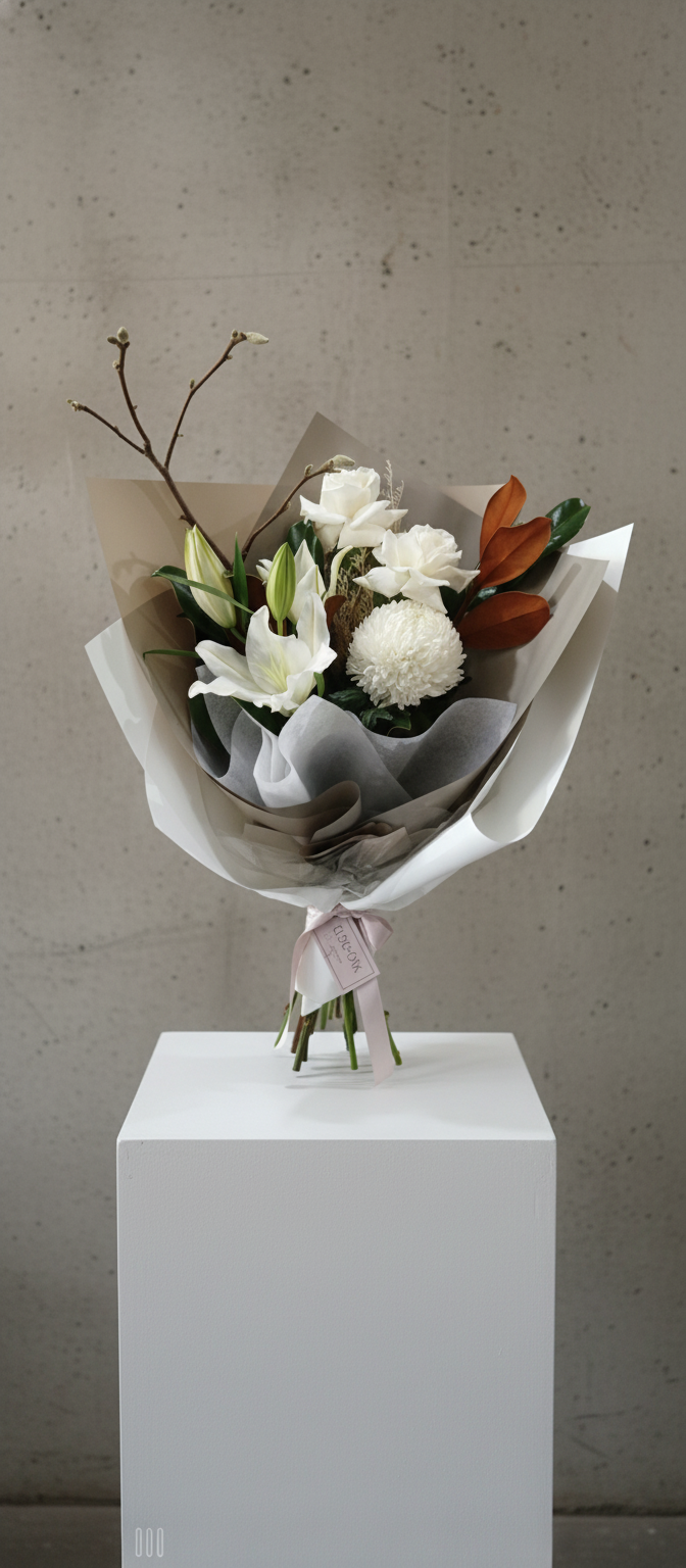Sunshine Coast Mother's Day Flowers | White Flower Bouquet | Coolum Florist