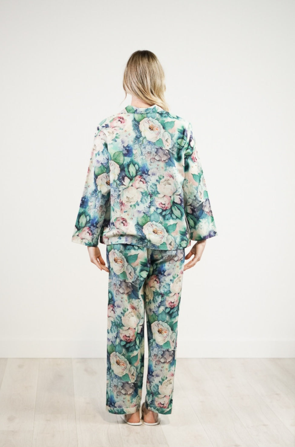 Women's Sleepwear | Cotton Long Sleeves with Matching Full Length Pyjama Set