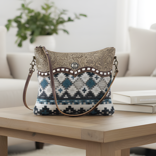 Crossbody Bag | Rug, Leather Canvas