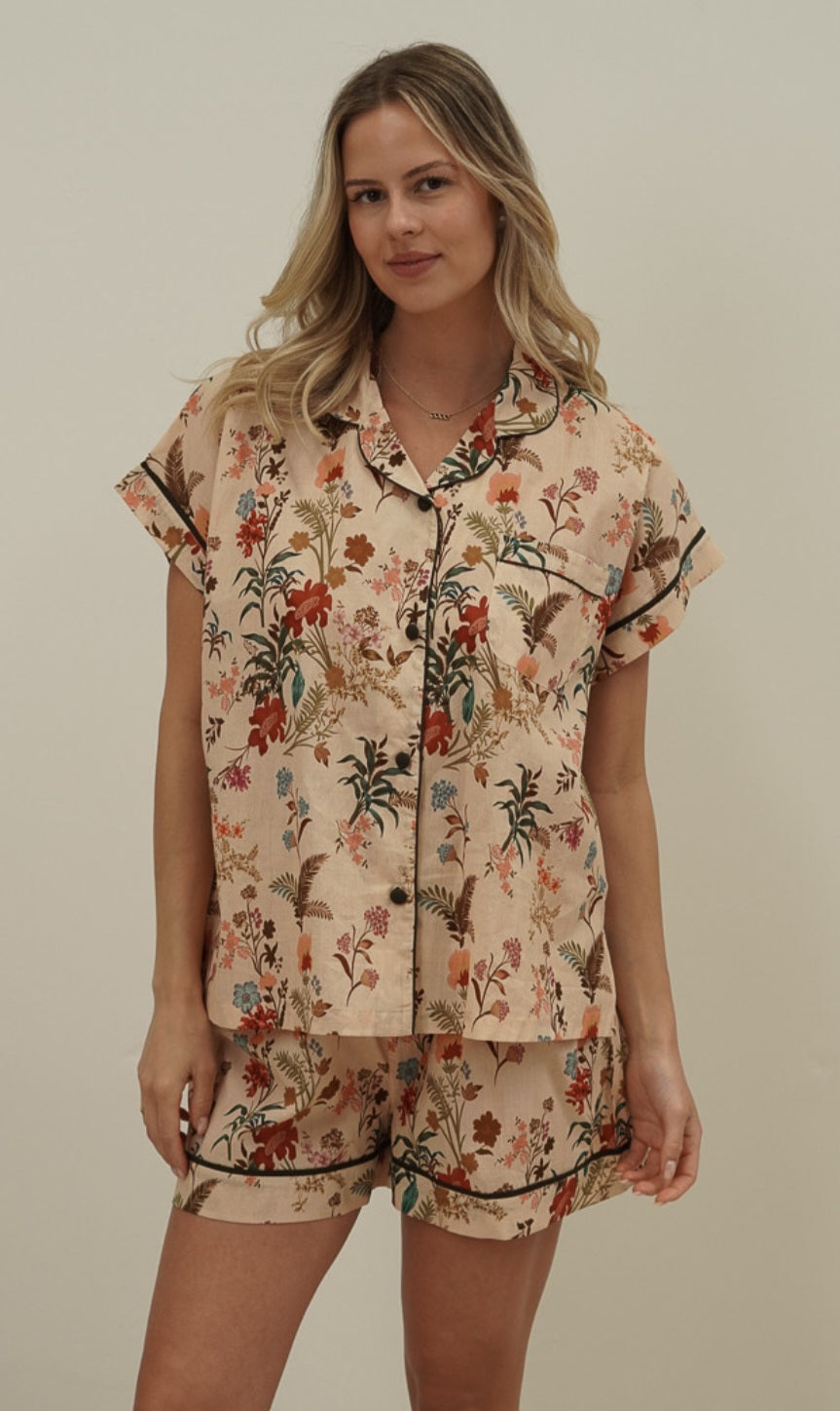 100% Cotton Pyjamas | short sleeve | Coolum Florist