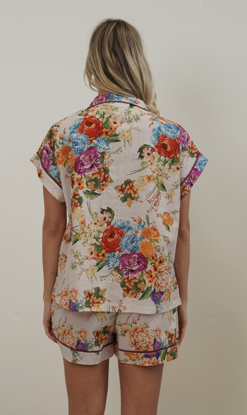 Pyjamas | 100% Cotton | short sleeve | Coolum Florist
