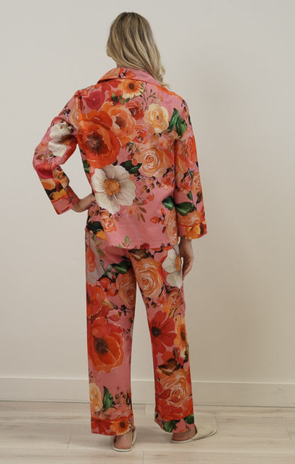 Pyjamas | 100% Australian Cotton | long sleeve | Tuscany Rose