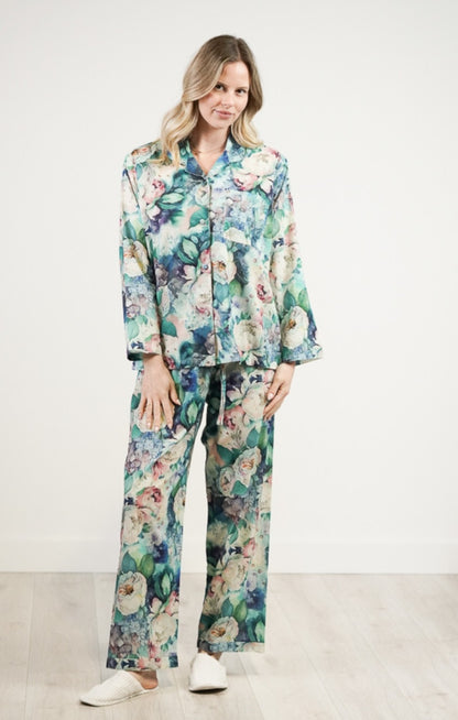 Pyjama set Long | 100% Cotton | Botanical Bloom