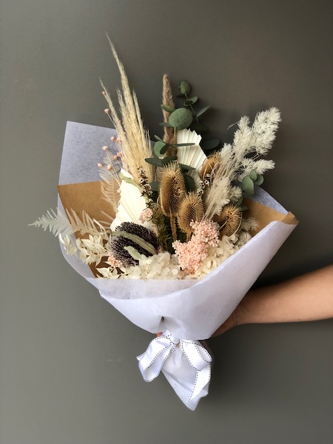 Neutral Dried Flowers | Coolum Florist | Same Day Flower Delivery Sunshine Coast | Flower Delivery Near Me