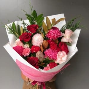 The Lovers Bouquet | Fresh Flowers | Same Day Flower Delivery | Coolum Florist | Valentine's Day Flowers