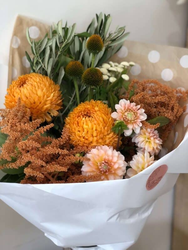 Earthy Neutral Tone Flower Bouquet | Sunshine Coast Florist | Same Day Flower Delivery