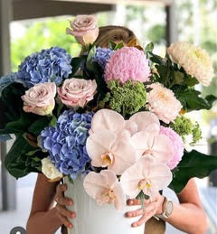 Pastel Ceramic Arrangement | Sunshine Coast Florist | Same Day Flower Delivery | Elsie and Oak
